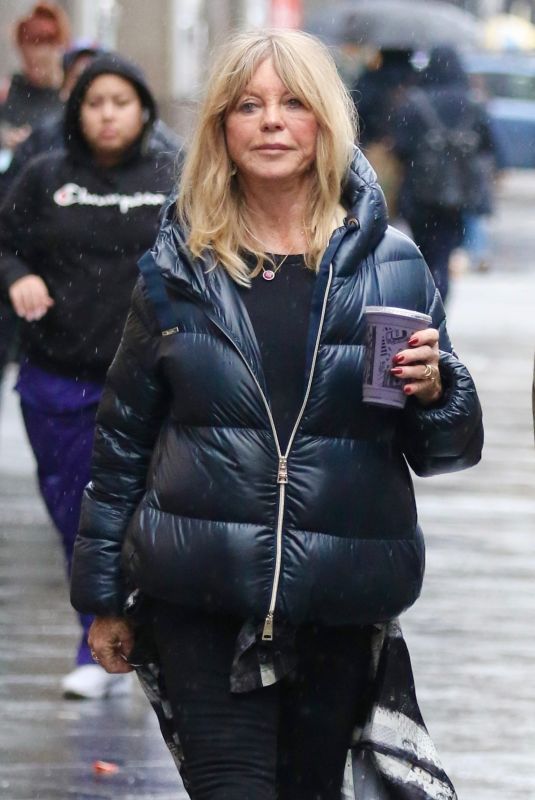 GOLDIE HAWN Out and About in New York 02/17/2023