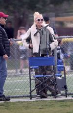 GWEN STEFANI at Her Son Football Game in Los Angeles 02/18/2023