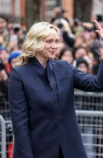GWENDOLINE CHRISTIE Out at Milan Fashion Week in Milan 02/22/2023