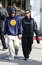 HAILEY and Justin BIEBER Leaves Beverly Glen Deli in Bel Air 02/12/2023