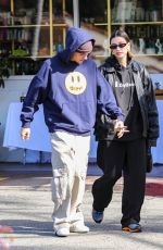 HAILEY and Justin BIEBER Leaves Beverly Glen Deli in Bel Air 02/12/2023