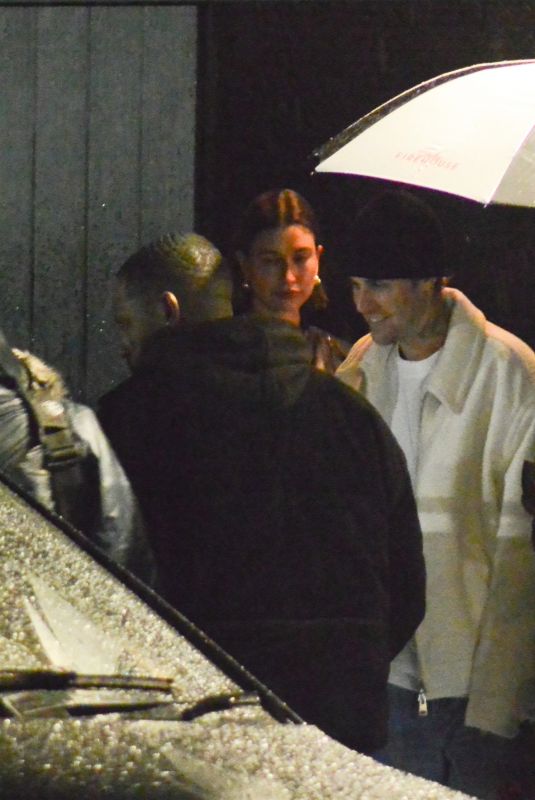 HAILEY and Justin BIEBER Leaves Chiltern Firehouse in London 02/21/2023