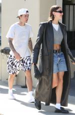 HAILEY and Justin BIEBER Leaves Great White in Los Angeles 02/10/2023