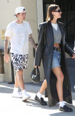 HAILEY and Justin BIEBER Leaves Great White in Los Angeles 02/10/2023