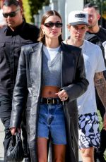 HAILEY and Justin BIEBER Leaves Great White in Los Angeles 02/10/2023