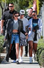 HAILEY BIEBER and JUSTINE SKYE Heading to The White Shark in West Hollywood 02/10/2023