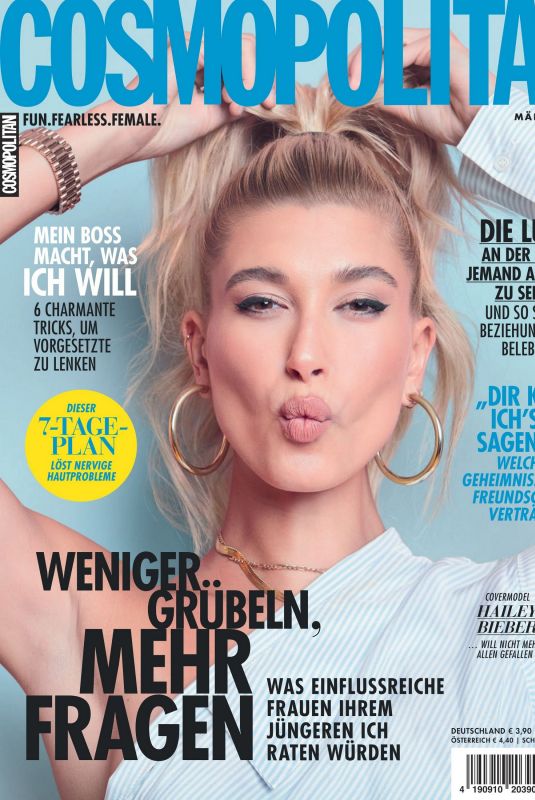 HAILEY BIEBER in Cosmopolitan Magazine, Germany March 2023