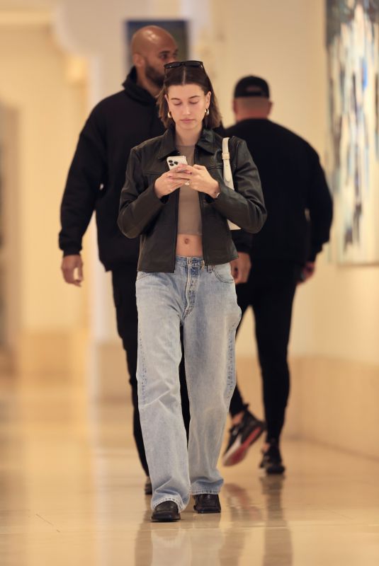 HAILEY BIEBER Leaves a Business Meeting in Beverly Hills 02/08/2023