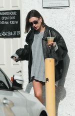 HAILEY BIEBER Leaves Sushi Fumi in Los Angeles 02/17/2023