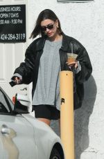HAILEY BIEBER Leaves Sushi Fumi in Los Angeles 02/17/2023