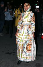 HALIMA ADEN Arrives at Tory Burch Fashion Show in New York 02/13/2023
