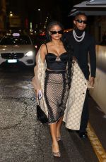 HALLE BAILEY Arrives at Gucci Afterparty in Milan 02/24/2023