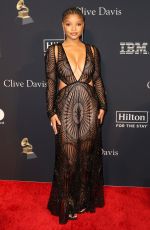 HALLE BAILEY at Pre-grammy Gala & Grammy Salute to Industry Icons in Los Angeles 02/04/2023