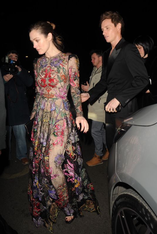 HANNAH BAGSHAWE Arrivves at British Vogue and Tiffany & Co. Party in London 02/19/2023