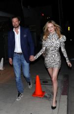 HEATHER GRAHAM and John de Neufville Leaves Giorgio Baldi in Santa Monica 02/07/2023