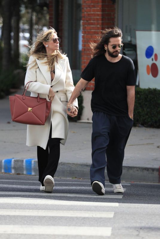 HEIDI KLUM and Tom Kaulitz Out in Los Angeles 02/22/2023