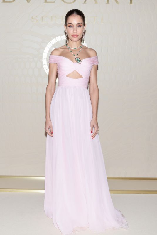 HIBA ABOUK at Bvlgari Serpenti: 75 Years of Infinite Tale Photocall in Madrid 02/16/2023