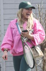 HILARY DUFF Out After Playing Tennis in Los Angeles 02/19/2023