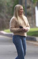HILARY DUFF Out and About in Los Angeles 02/05/2023