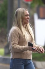 HILARY DUFF Out and About in Los Angeles 02/05/2023