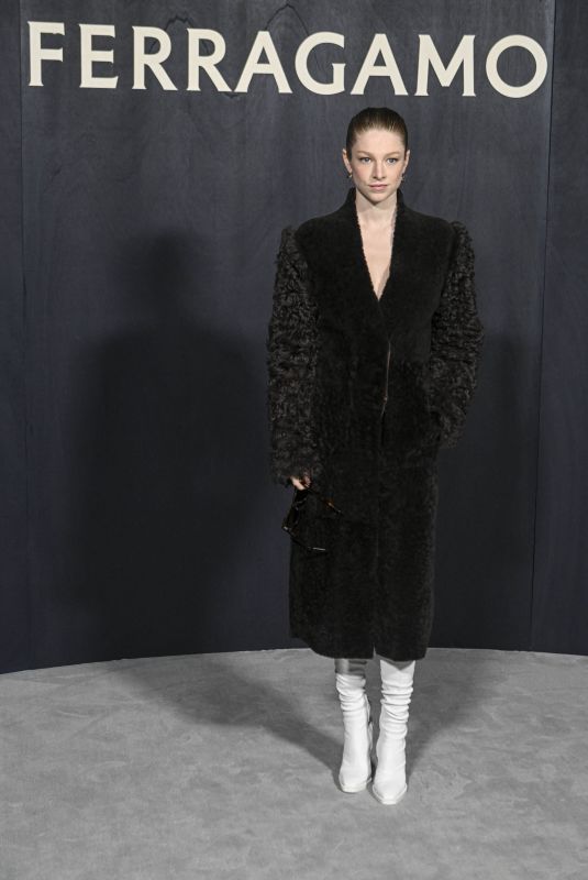 HUNTER SCHAFER at Ferragamo Show at Milan Fashion Week 02/25/2023