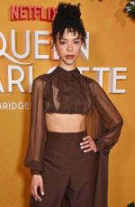 INDIA AMARTEIFIO at Queen Charlotte: A Bridgerton Story Photocall in London 02/14/2023