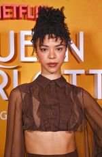 INDIA AMARTEIFIO at Queen Charlotte: A Bridgerton Story Photocall in London 02/14/2023