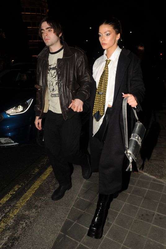 ISOBEL RICHMOND Arrives at ES Magazine LFW Party in London 02/17/2023