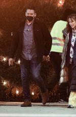 JENNIFER GARNER and Ed Helms on the Set of Family Leave in Los Angeles 02/08/2023