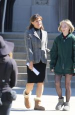 JENNIFER GARNER and EMMA MEYERS on the Set of Family Leave in Los Angeles 02/15/2023