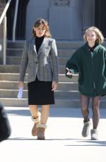 JENNIFER GARNER and EMMA MEYERS on the Set of Family Leave in Los Angeles 02/15/2023