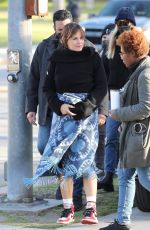 JENNIFER GARNER on the Set of Family Leave in Los Angeles 02/22/2023