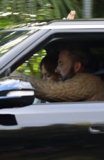 JENNIFER LOPEZ and Ben Affleck Out Driving in Bel-Air 02/26/2023