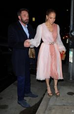 JENNIFER LOPEZ and Ben Affleck Out for Dinner on Valentine