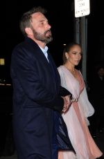 JENNIFER LOPEZ and Ben Affleck Out for Dinner on Valentine