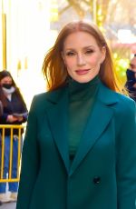 JESSICA CHASTAIN Arrives at The View in New York 02/03/2023