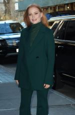 JESSICA CHASTAIN Arrives at The View in New York 02/03/2023