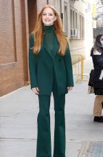 JESSICA CHASTAIN Arrives at The View in New York 02/03/2023