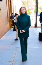 JESSICA CHASTAIN Arrives at The View in New York 02/03/2023