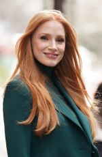 JESSICA CHASTAIN Leaves The View in New York 02/03/2023