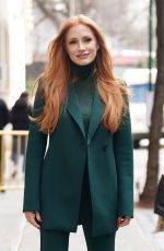 JESSICA CHASTAIN Leaves The View in New York 02/03/2023