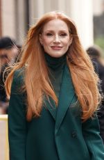JESSICA CHASTAIN Leaves The View in New York 02/03/2023