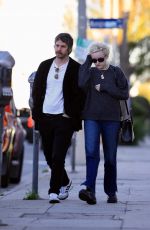 JULIA GARNER and Mark Foster Out in West Hollywood 02/07/2023