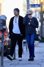 JULIA GARNER and Mark Foster Out in West Hollywood 02/07/2023
