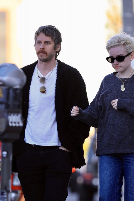 JULIA GARNER and Mark Foster Out in West Hollywood 02/07/2023