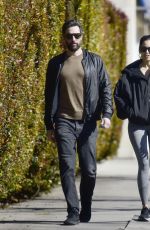 JULIANA HERZ and Joey Boukadakis Out in Los Angeles 02/06/2023