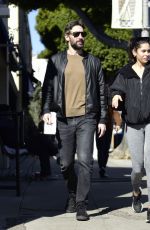 JULIANA HERZ and Joey Boukadakis Out in Los Angeles 02/06/2023