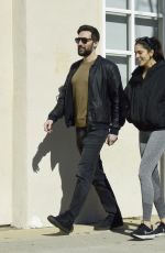 JULIANA HERZ and Joey Boukadakis Out in Los Angeles 02/06/2023