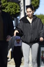 JULIANA HERZ and Joey Boukadakis Out in Los Angeles 02/06/2023