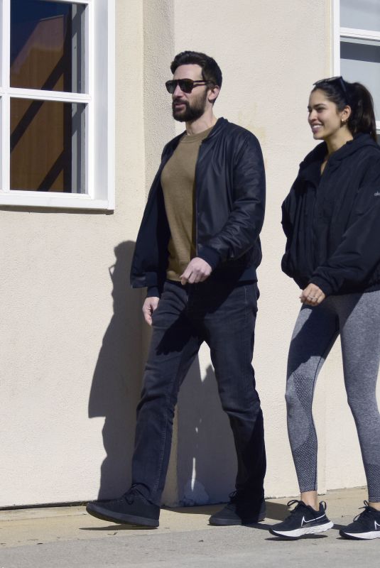 JULIANA HERZ and Joey Boukadakis Out in Los Angeles 02/06/2023